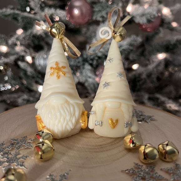 SOLD - Christmas Gnome Candles - Picture 3 of 5